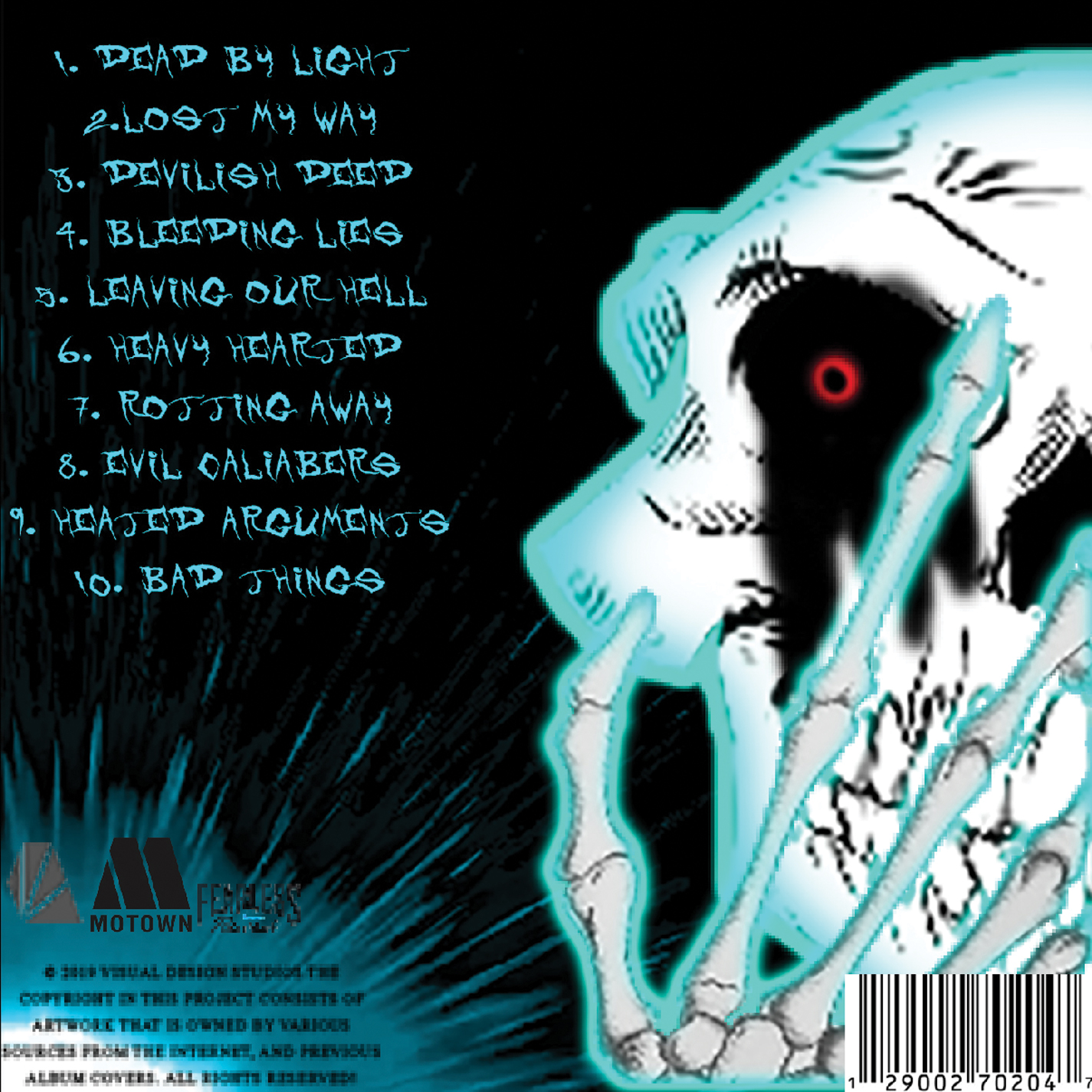 Skeleton with bleeding black eye